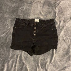 Black high waisted shorts